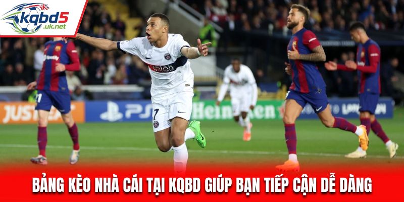 Bảng kèo nhà cái tại KQBD giúp bạn tiếp cận dễ dàng